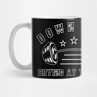 Down Bad Crying At The Gym Vintage Mug